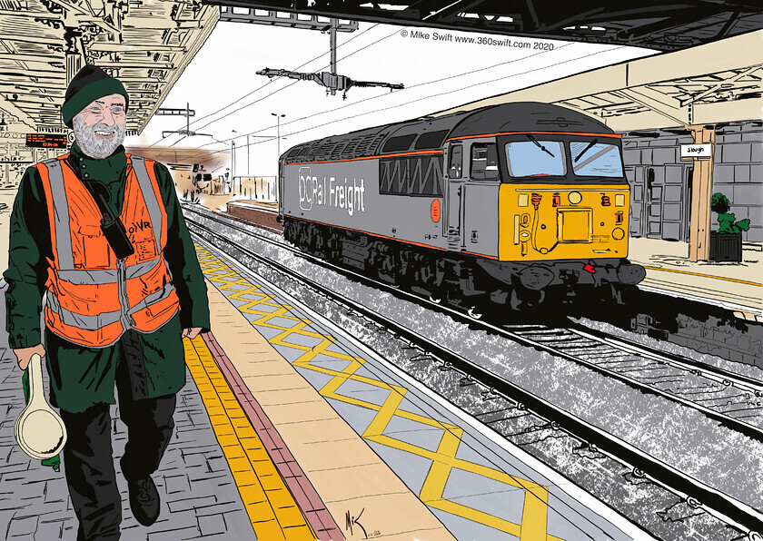 IMG 6865-(W) 
 GWR Art created by photographer Mike Swift from sketches and iPhone photos and drawn on iPad Pro with ProCreate and an Apple Pencil 
 Keywords: GWR, Great, Western, Railway, trains, stations, art, procreate, Apple, iPad, iPadPRO, ApplePencil, pencil, Rail, IET, HST, Turbo,