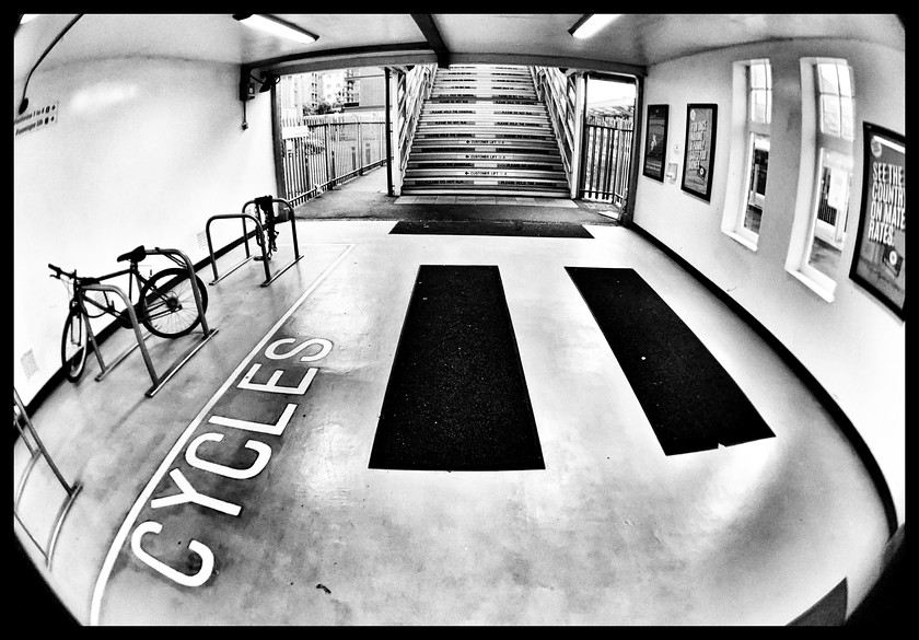 Platform5Bikes 4883-2 
 Slough Station 2020, iPhonography project while service disruption for Covid 19 
 Keywords: Slough, Railway, Station, Streetphotography, photography, abstract, selfie, trains, bridge, Berkshire