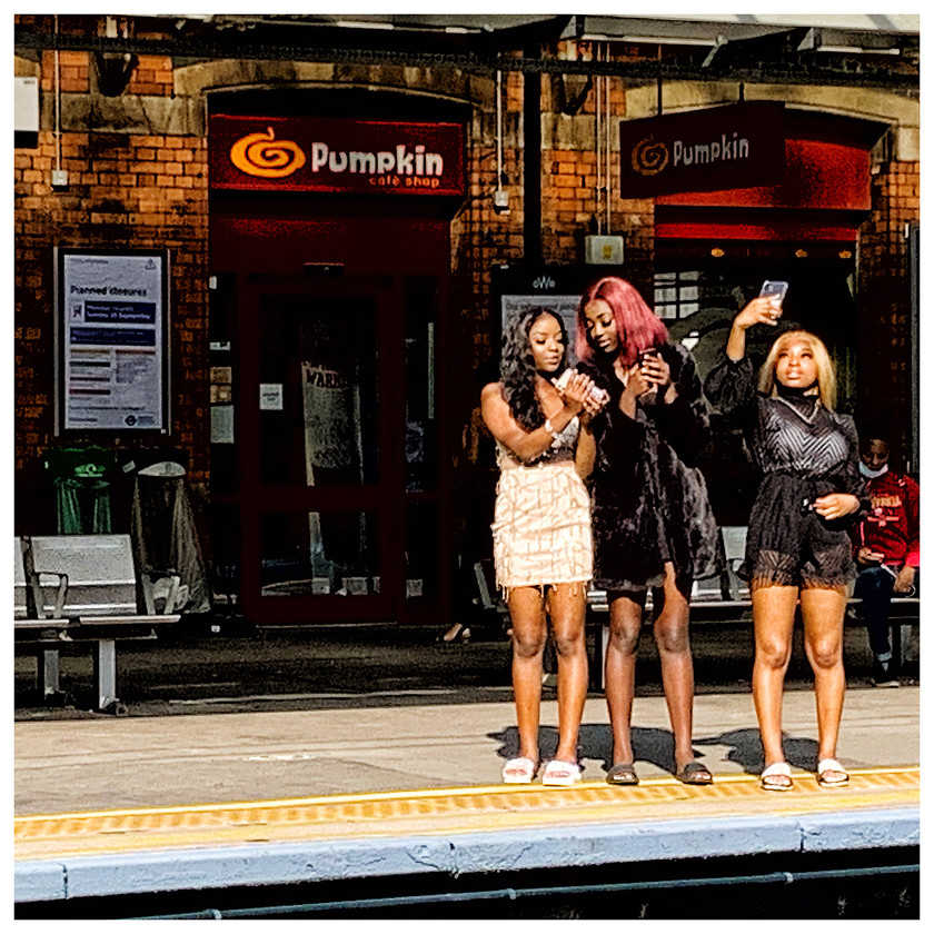 Selfie3 6437 
 Slough Station 2020, iPhonography project while service disruption for Covid 19 
 Keywords: Slough, Railway, Station, Streetphotography, photography, abstract, selfie, trains, bridge, Berkshire